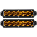 SR-Series 6 Inch SAE Fog Lights Selective Yellow - Pair